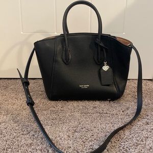 Small black Kate Spade bag.